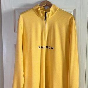 Nike Men's Yellow Zip-Up Sweater